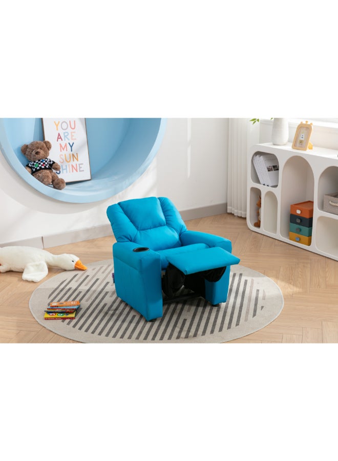 Micasa Elegant and Modern Design Kids Recliner with Push Back Seat Sky Blue 67 x 59.5 x 62 cm SX-81408 SKY BLUE - Image 3
